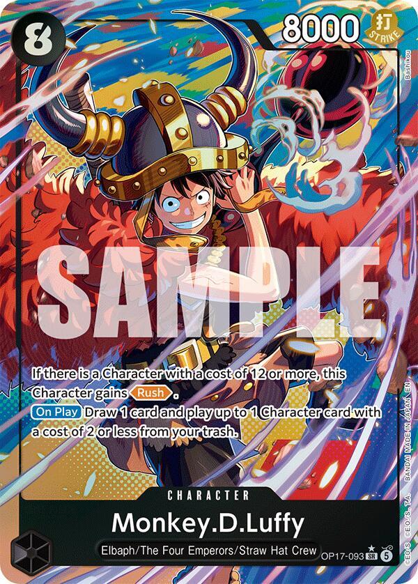 モンキー・D・ルフィ OP17-093 SR Monkey.D.Luffy (093) (Alternate Art) - OP17-093 - The World's