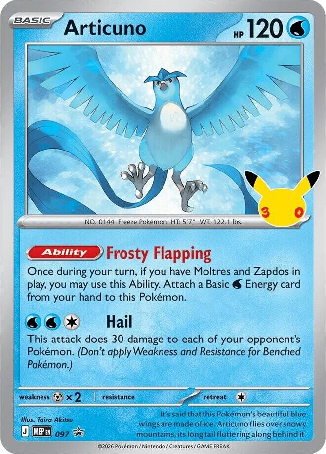 Articuno - 097 (30th Celebration) 097 — Mega Evolution Promos