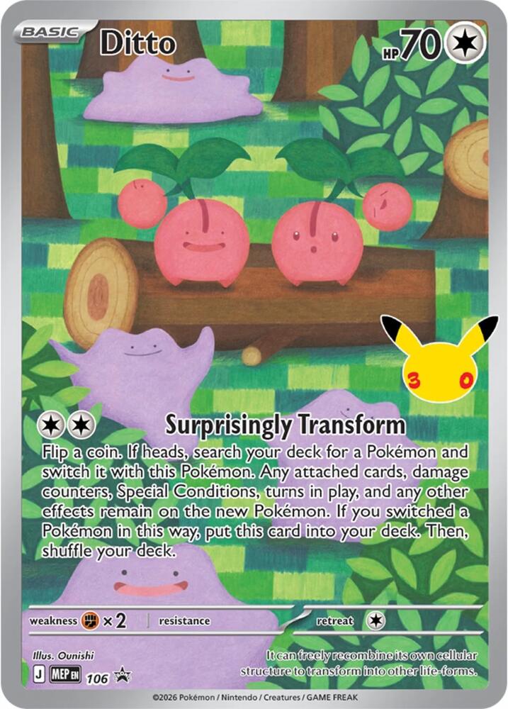 Ditto - 106 (30th Celebration) 106 — Mega Evolution Promos