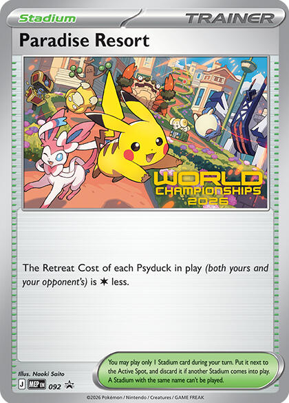 Paradise Resort - 092 (World Championships 2026) 092 — Mega Evolution Promos