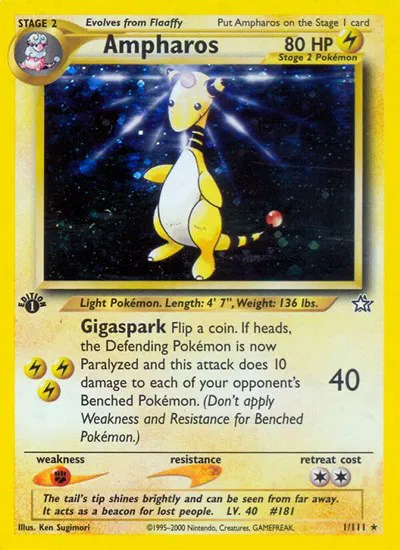pokemon neo genesis rare cards Neo Genesis Complete Master Set (111/111) 2000| TradingCardSets.Com