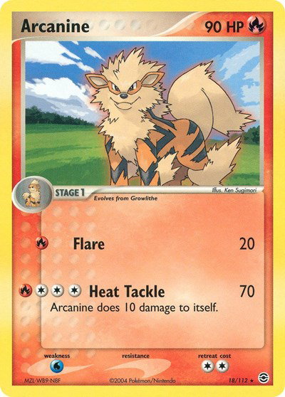 Arcanine 18 — EX FireRed & LeafGreen