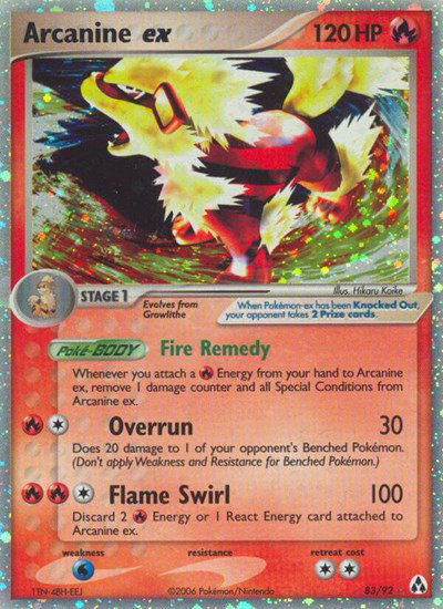 Arcanine ex 83 — EX Legend Maker