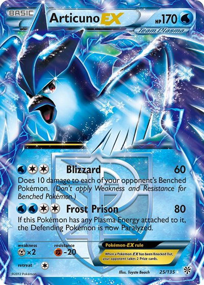 Articuno EX (Team Plasma) 25 — Plasma Storm