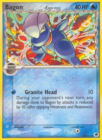 Bagon (Delta Species) 43/101 — EX Dragon Frontiers