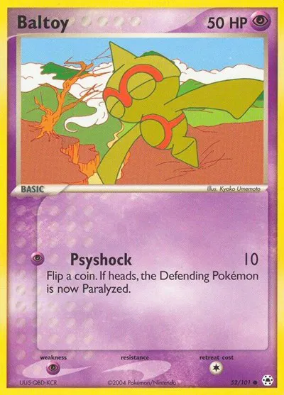 Baltoy (52) - 52 - EX Hidden Legends Pokemon - Collectr Baltoy (52) - 52 - EX Hidden Legends Pokemon - Collectr