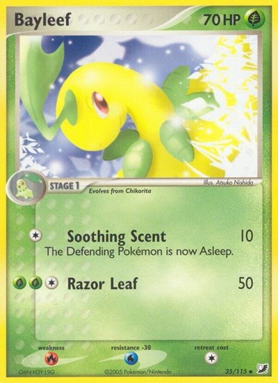 Bayleef 35/115 — EX Unseen Forces