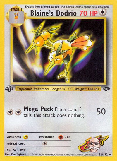 Blaine's Dodrio 32 — Gym Challenge