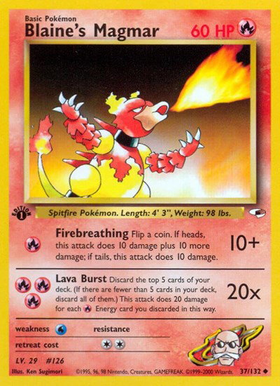 Blaine's Magmar 37 — Gym Heroes
