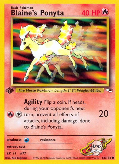 Blaine's Ponyta 63 — Gym Heroes
