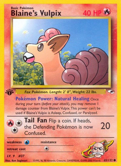 Blaine's Vulpix 65 — Gym Heroes