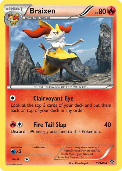 Braixen 25 — XY Base Set