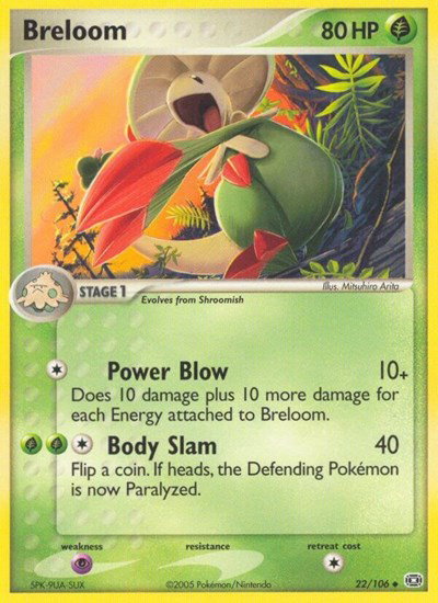 Breloom 22 — EX Emerald
