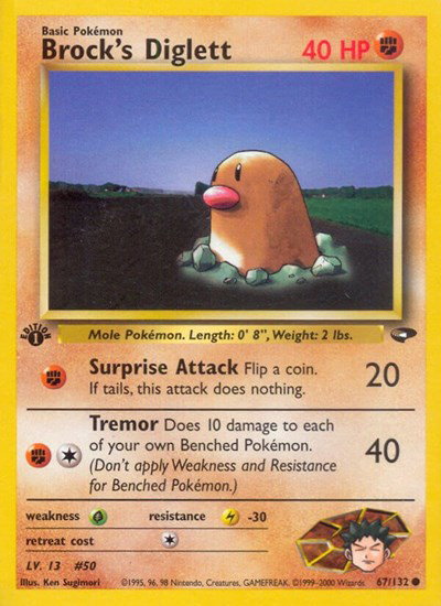 Brock's Diglett 67 — Gym Challenge