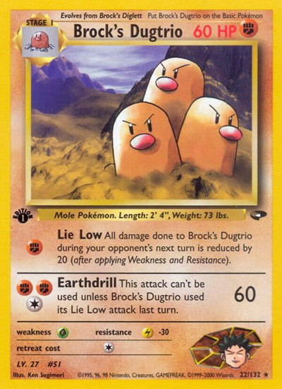 Brock's Dugtrio 22 — Gym Challenge