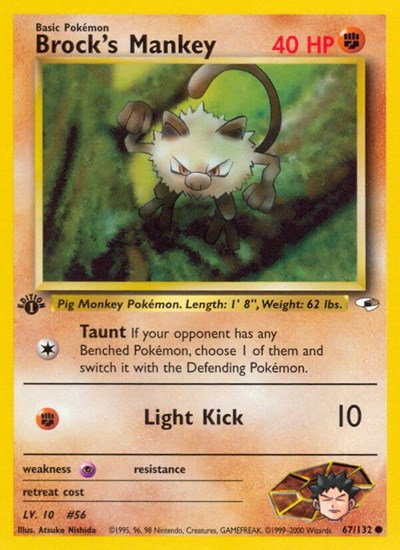 Brock's Mankey (67) 67 — Gym Heroes