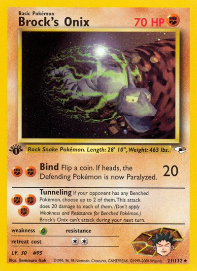 Brock's Onix (21) 21 — Gym Heroes
