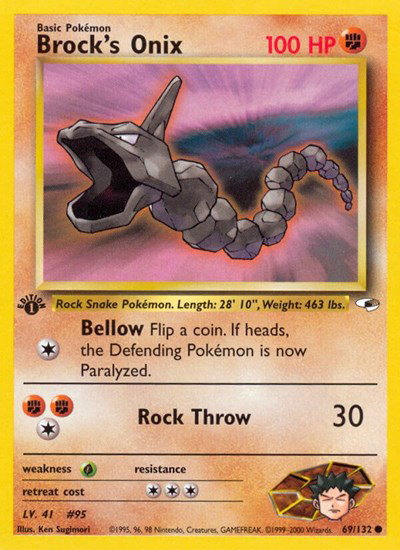 Brock's Onix (69) 69 — Gym Heroes