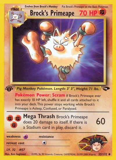 Brock's Primeape 35 — Gym Challenge