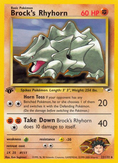 Brock's Rhyhorn (22) 22 — Gym Heroes