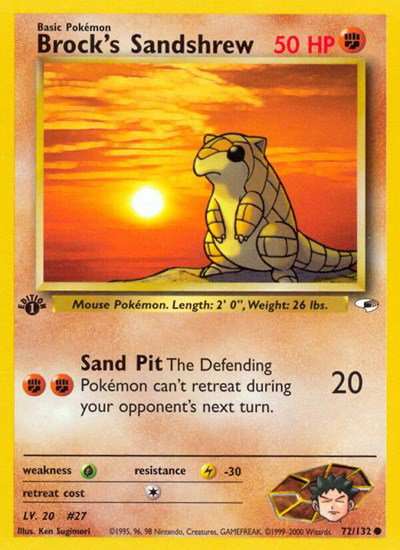 Brock's Sandshrew (72) 72 — Gym Heroes