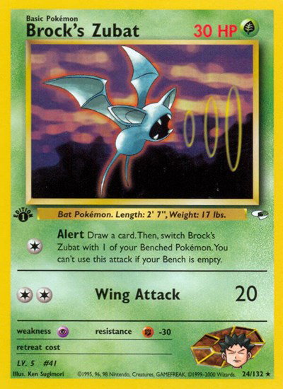 zubat pokemon card price 1999 Topps Pokemon Tv #41 Zubat Foil PSA 7 – Aloha Card Shop main image 1