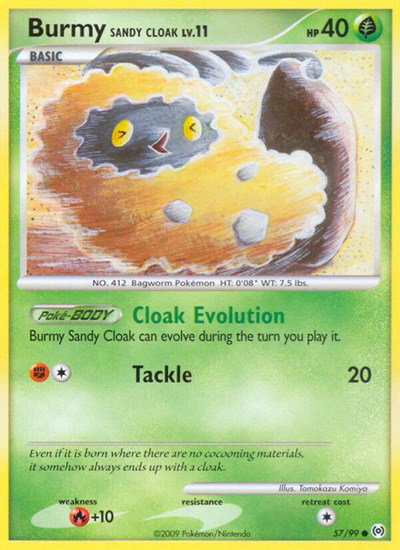 Burmy Sandy Cloak 57/99 — Platinum Arceus
