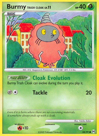 Burmy Trash Cloak 58/99 — Platinum Arceus