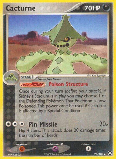 Cacturne 27 — EX Power Keepers