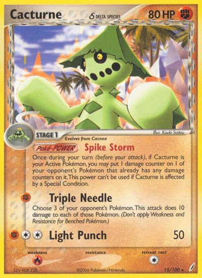 Cacturne (Delta Species) 15 — EX Crystal Guardians