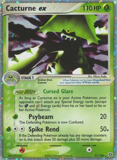 Cacturne ex 91 — EX Emerald