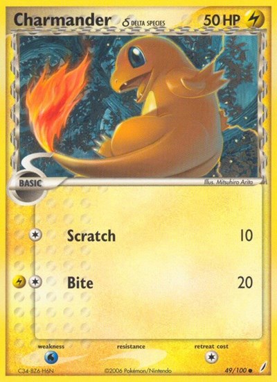 Charmander (Delta Species) 49 — EX Crystal Guardians