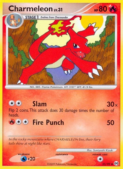Charmeleon 35/99 — Platinum Arceus