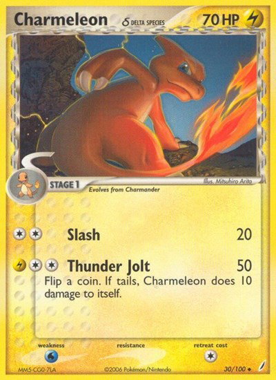 Charmeleon (Delta Species) 30 — EX Crystal Guardians