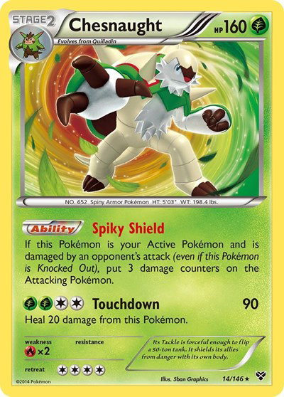 Chesnaught 14 — XY Base Set