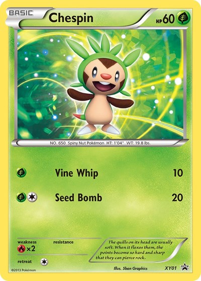 Chespin XY01 — XY Promos