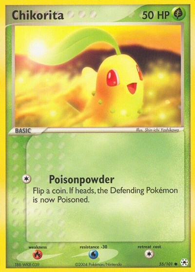 Chikorita 55 — EX Hidden Legends