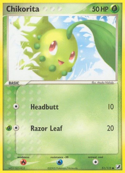 Chikorita 51/115 — EX Unseen Forces