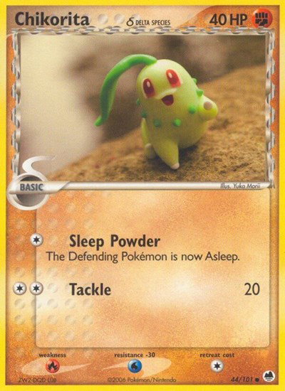 Chikorita (Delta Species) 44/101 — EX Dragon Frontiers