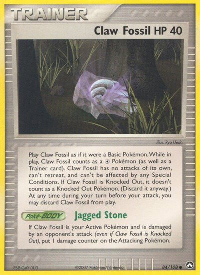 Claw Fossil 84 — EX Power Keepers