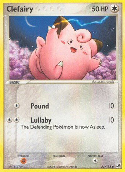 Clefairy 53/115 — EX Unseen Forces