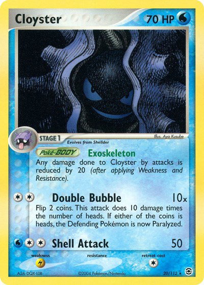 Cloyster 20 — EX FireRed & LeafGreen