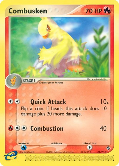 Combusken 25 — EX Dragon