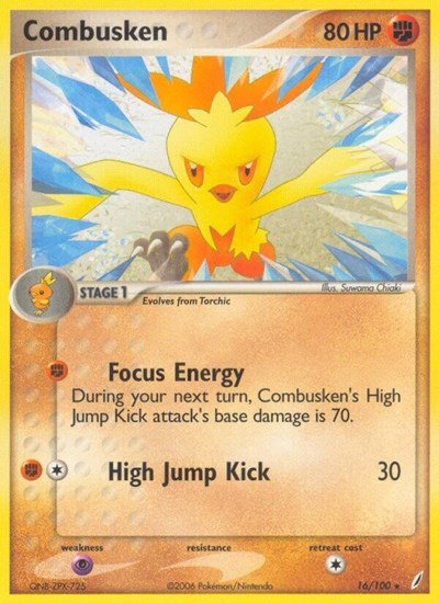 Combusken (16) 16 — EX Crystal Guardians