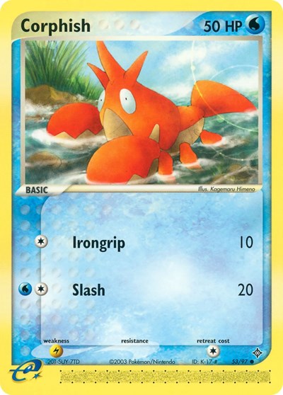 Corphish (53) 53 — EX Dragon