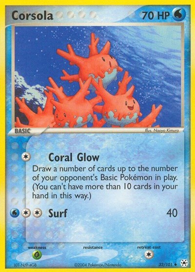 Corsola 32 — EX Hidden Legends