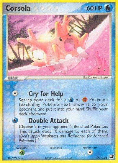Corsola 37/115 — EX Unseen Forces