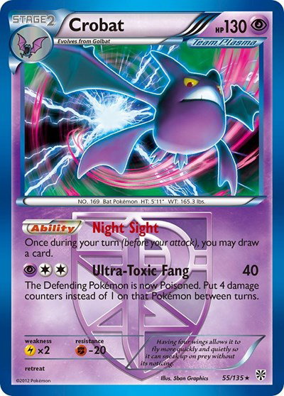 Crobat (Team Plasma) 55 — Plasma Storm