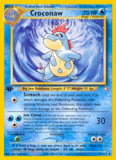Croconaw (31) 31 — Neo Genesis