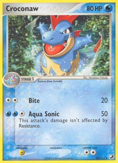 Croconaw 38/115 — EX Unseen Forces